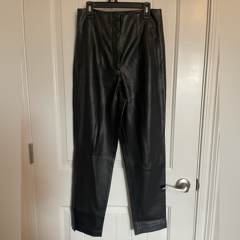 Zara Black Leather Pants